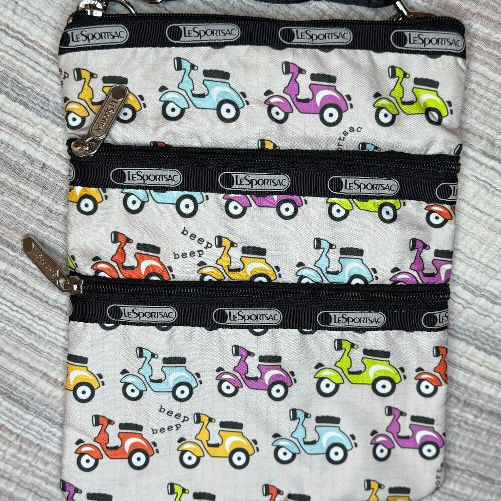 LeSportsac Crossbody Three-Zip Kayse - Scooter  / Vespa